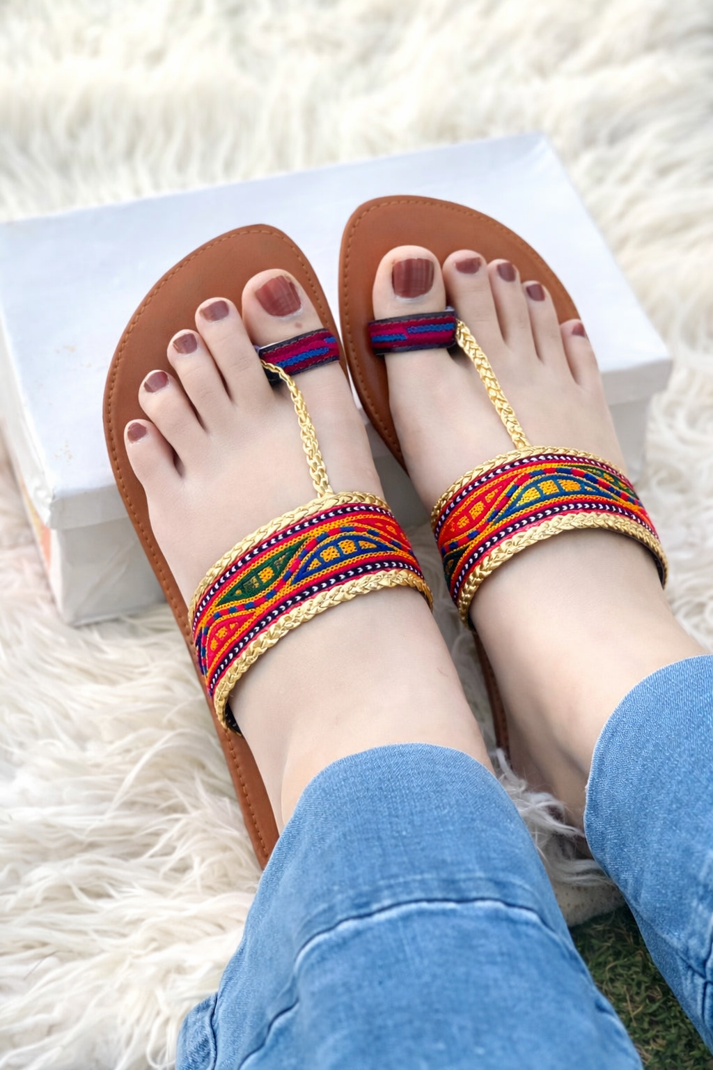 Premium Handmade Multi Kolhapuri Chappals