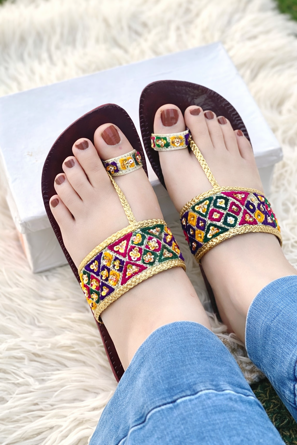 Premium Handmade Multi Kolhapuri Chappals