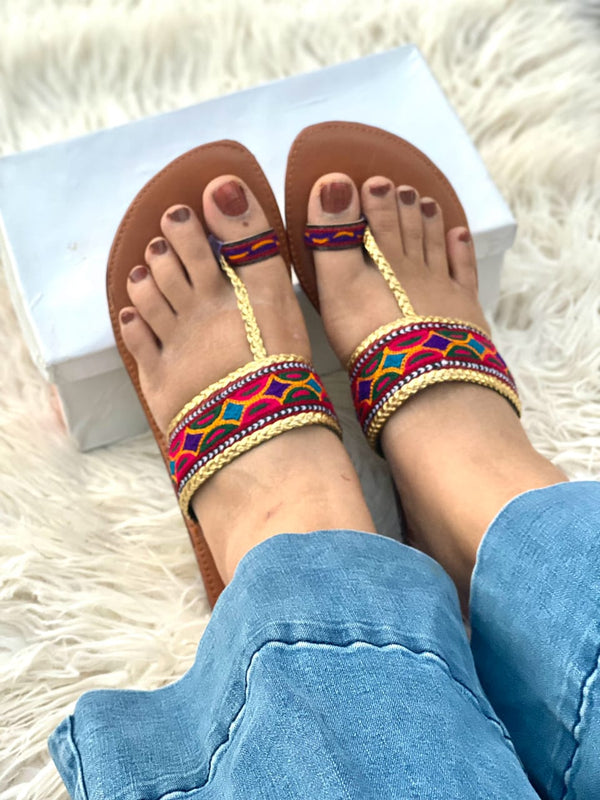 Premium Handmade Multi Kolhapuri Chappals