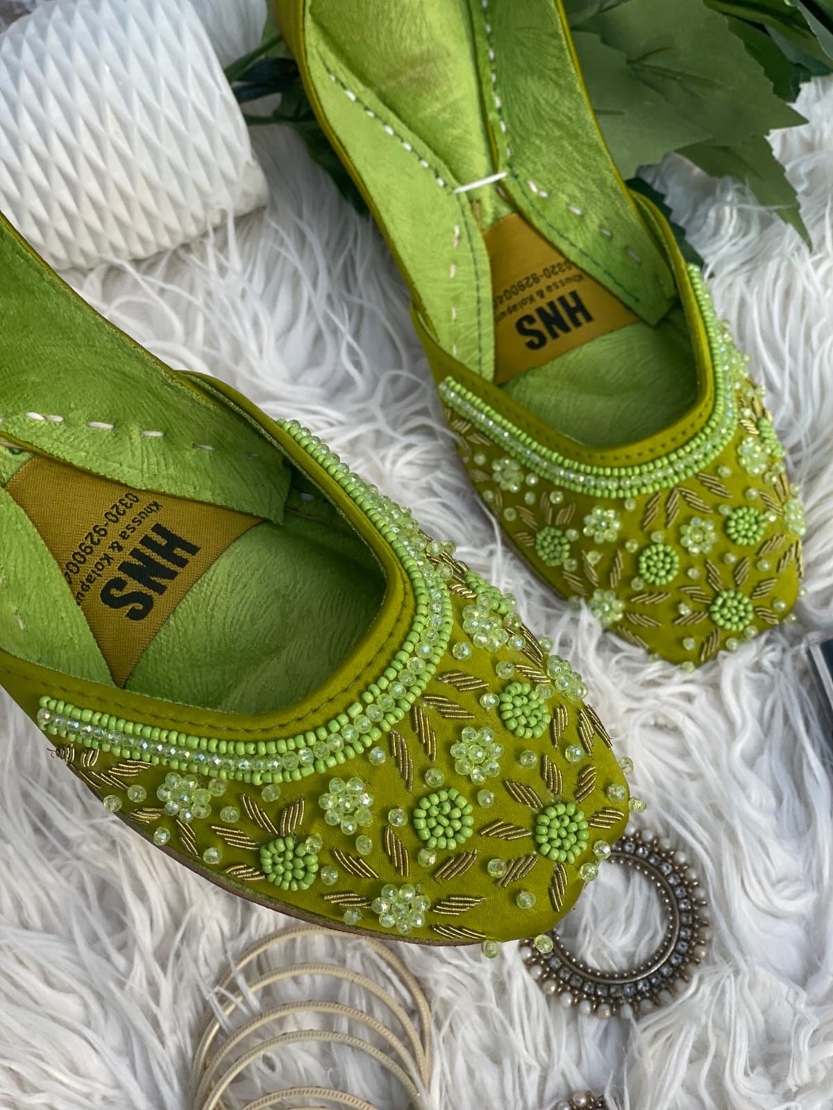 Luxury Golden Embroidered Handmade Khussa
